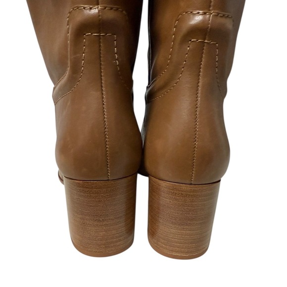 Alexandre Birman Brown Leather Heeled Knee High Boots Women Size EU 41 - Picture 6 of 12